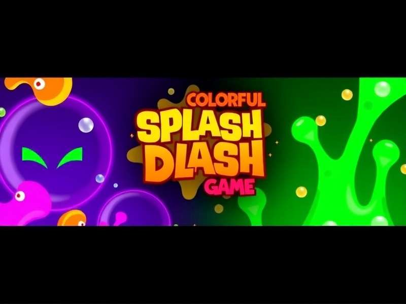 Colorful Splash Dash Game Banner